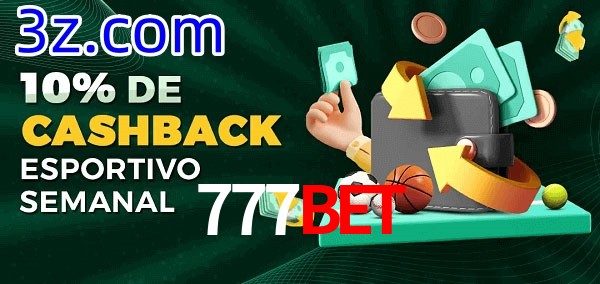 10% de bônus de cashback na 777Bet