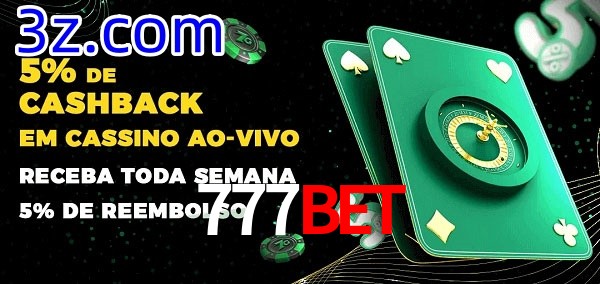 Promoções do cassino ao Vivo 777Bet